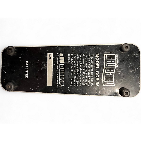 Used Dunlop GCB95 Original Crybaby Wah Effect Pedal