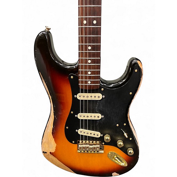 Used Fender Standard Stratocaster 2 Color Sunburst Solid Body Electric Guitar