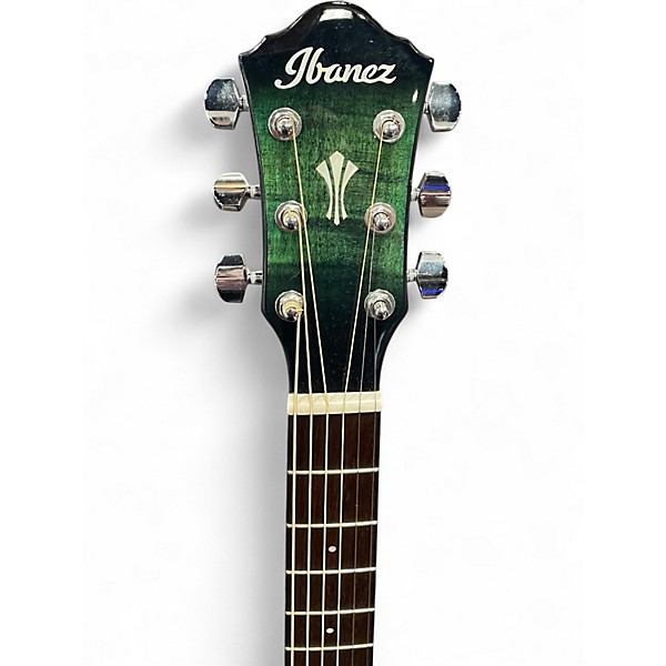 Used Ibanez AEG70 EBH Emerald Green Acoustic Electric Guitar
