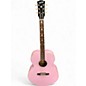 Used 2023 Epiphone J-180 LS Acoustic-Electric Guitar Pink Acoustic Electric Guitar thumbnail