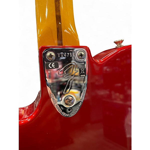 Used 2010s Fender 1972 American Vintage Telecaster Thinline Candy Apple Red Solid Body Electric Guitar