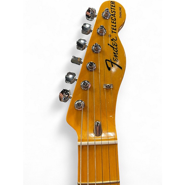 Used 2010s Fender 1972 American Vintage Telecaster Thinline Candy Apple Red Solid Body Electric Guitar