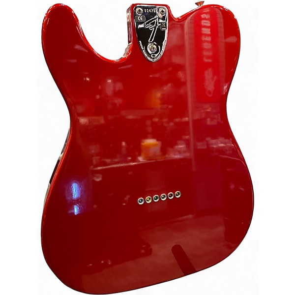 Used 2010s Fender 1972 American Vintage Telecaster Thinline Candy Apple Red Solid Body Electric Guitar