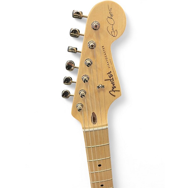Used Fender Artist Series Eric Clapton Stratocaster Olympic White Solid Body Electric Guitar