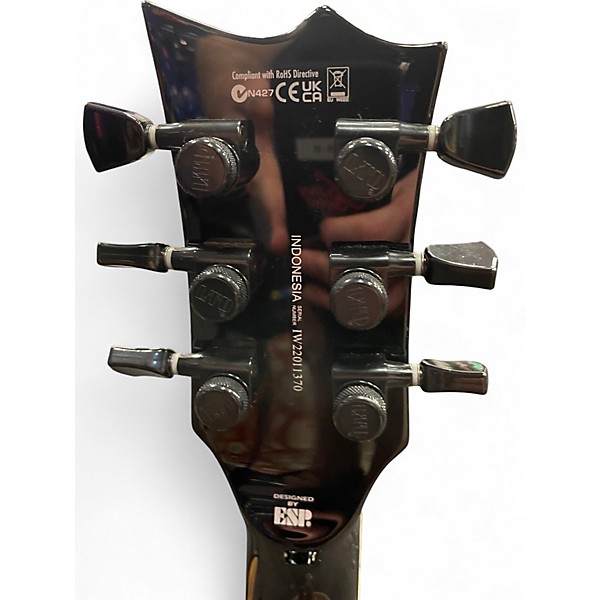 Used ESP LTD EC1000 Deluxe Amber burst Solid Body Electric Guitar