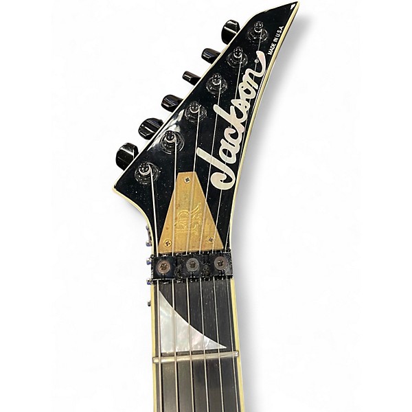 Used Jackson Custom Select V Black Solid Body Electric Guitar