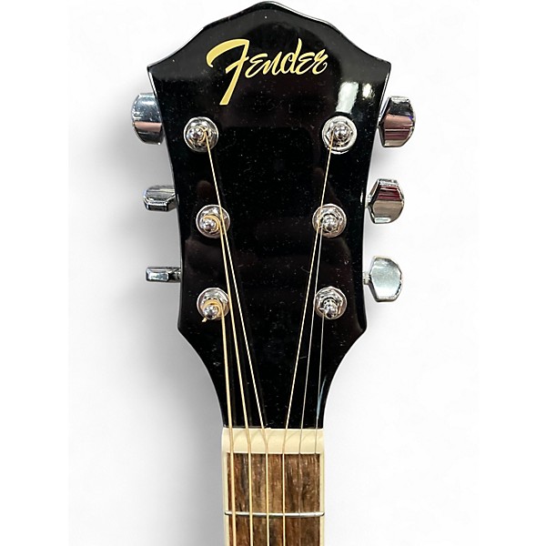 Used Fender FA135CE Concert Black Acoustic Electric Guitar