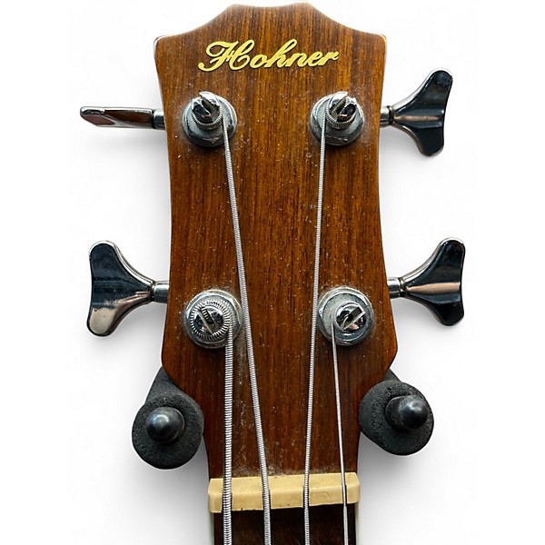 Used Hohner HAB-40N Natural Acoustic Bass Guitar