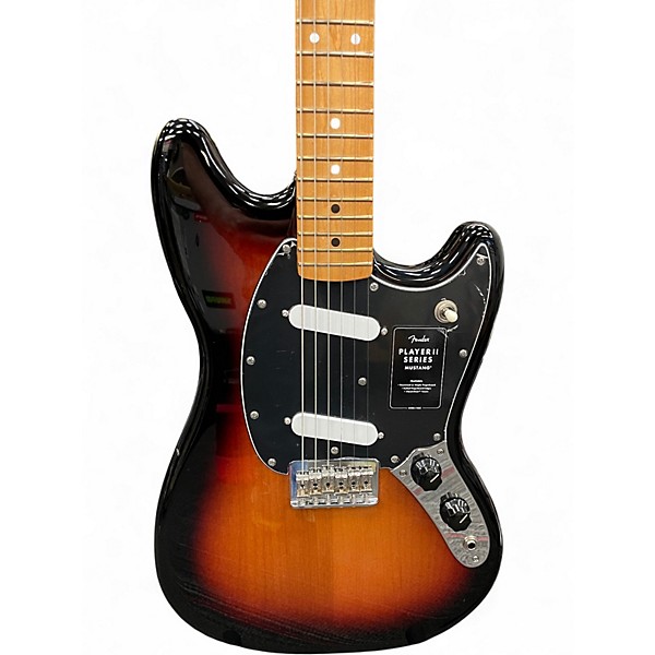 Used Fender Player II Mustang 3 Tone Sunburst Solid Body Electric Guitar
