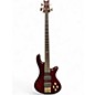 Used Schecter Guitar Research Stiletto Elite 4 String Crimson Red Burst Electric Bass Guitar thumbnail