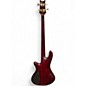 Used Schecter Guitar Research Stiletto Elite 4 String Crimson Red Burst Electric Bass Guitar