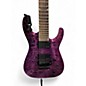 Used Jackson SLATXSDQ Trans Purple Quilted Solid Body Electric Guitar