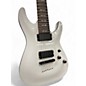 Used Schecter Guitar Research Demon 7 String White Solid Body Electric Guitar