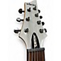 Used Schecter Guitar Research Demon 7 String White Solid Body Electric Guitar