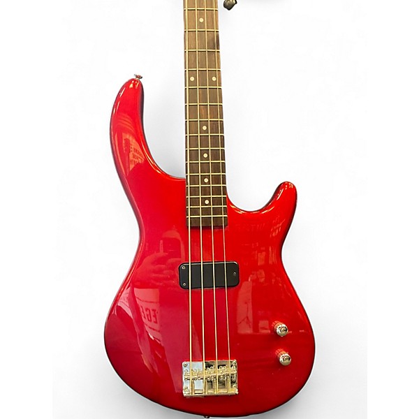Used Dean Edge 09 4 String red Electric Bass Guitar