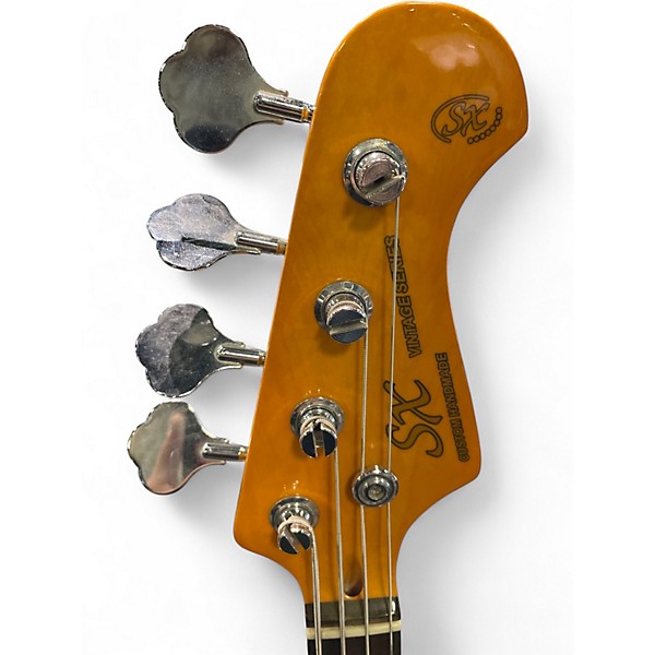 Used SX Vintage P-Bass 2 Color Sunburst Electric Bass Guitar