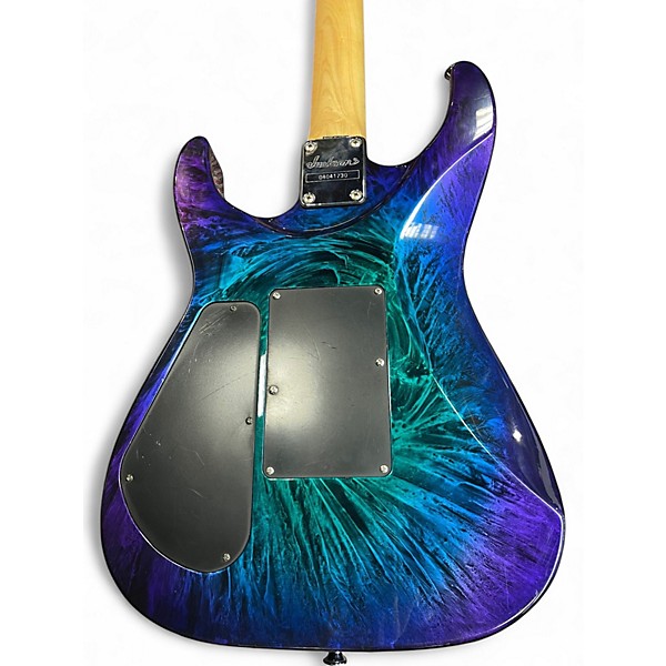Used Jackson EERIE DESS SL3 HSS SWIRL PURPLE GREEN BLUE SWIRL Solid Body Electric Guitar