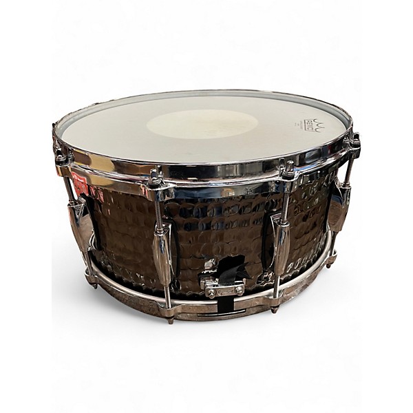 Used Gretsch Drums 14X6.5 Hammered Steel Black Nickel Snare Drum