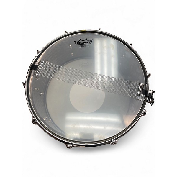 Used Gretsch Drums 14X6.5 Hammered Steel Black Nickel Snare Drum