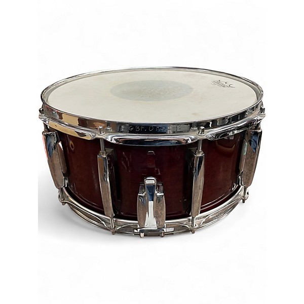 Used Pearl 14X6.5 Masters Studio Birch Snare Cherry Stain Drum
