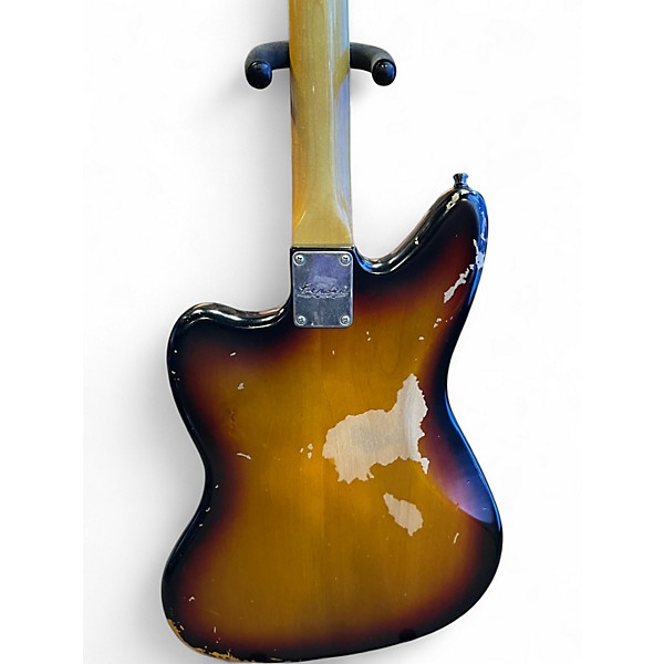 Used Fender KURT COBAIN ROAD WORN JAGUAR 3 Tone Sunburst Solid Body Electric Guitar