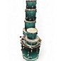 Used Pearl 7 Piece Vision Birch Blue Fade Drum Kit