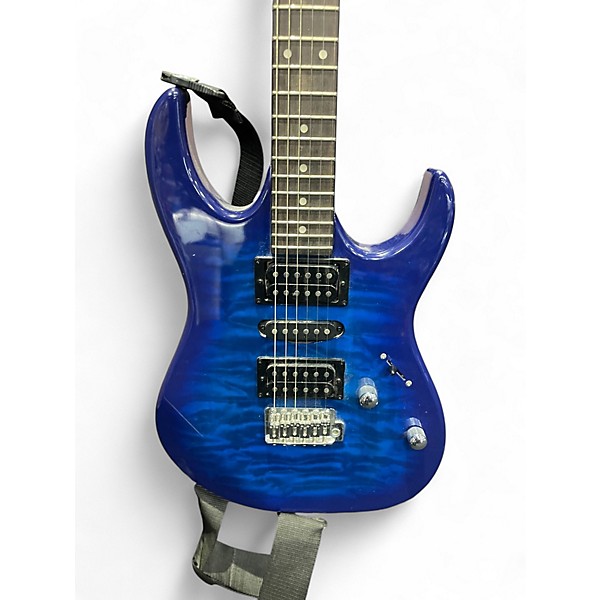 Used Ibanez  GRX70QA GIO RX Series Blue Solid Body Electric Guitar