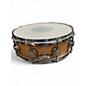 Used 2000s DW 14X4 Collectors Series Piccolo Satin Natural Maple Snare Drum