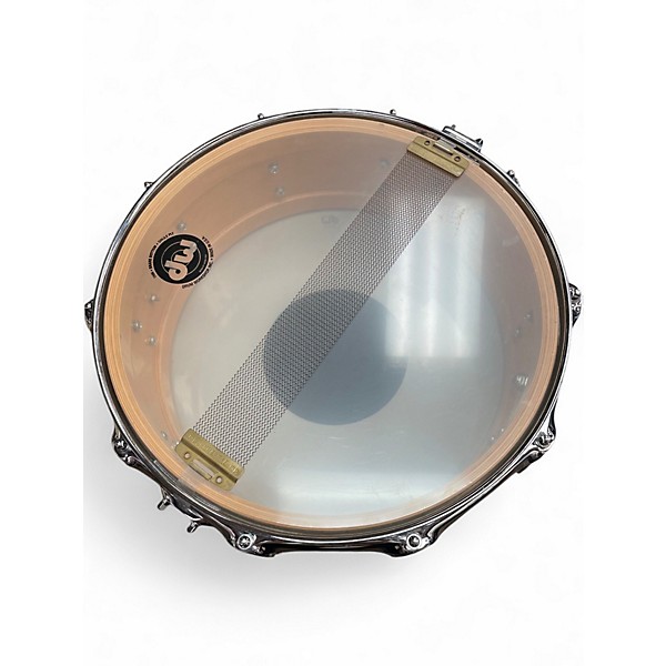Used 2000s DW 14X4 Collectors Series Piccolo Satin Natural Maple Snare Drum