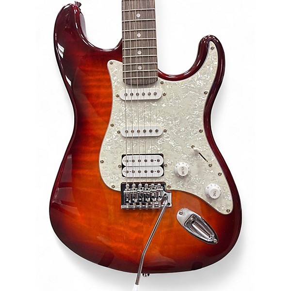 Used Washburn HSS START 2 Tone Sunburst Solid Body Electric Guitar