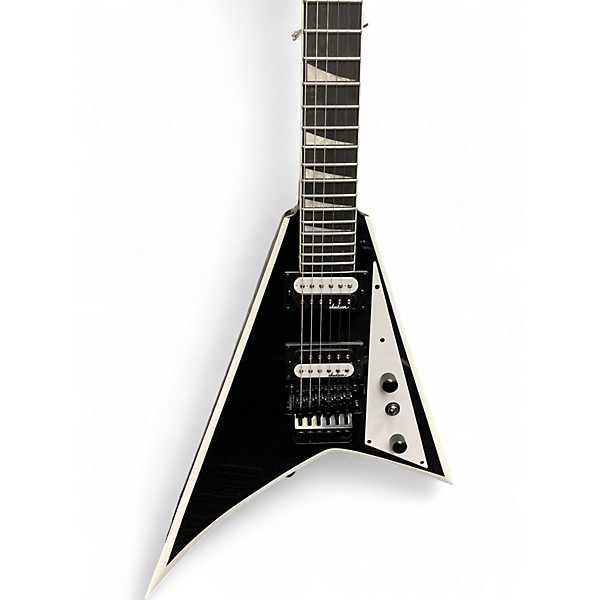 Used Jackson JS32 BLACK WITH WHITE BEVEL Solid Body Electric Guitar
