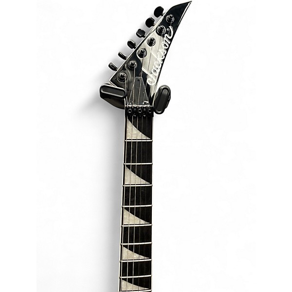 Used Jackson JS32 BLACK WITH WHITE BEVEL Solid Body Electric Guitar