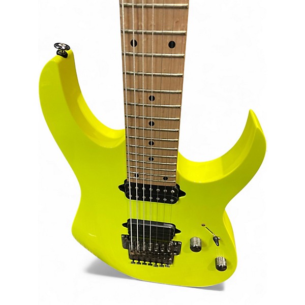 Used Ibanez RG752M Desert Sun Yellow Solid Body Electric Guitar