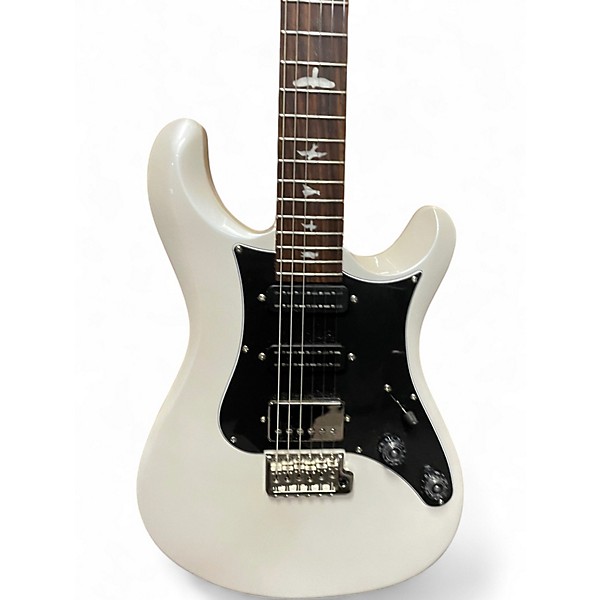 Used PRS SE STANDARD STUDIO Pearl White Solid Body Electric Guitar
