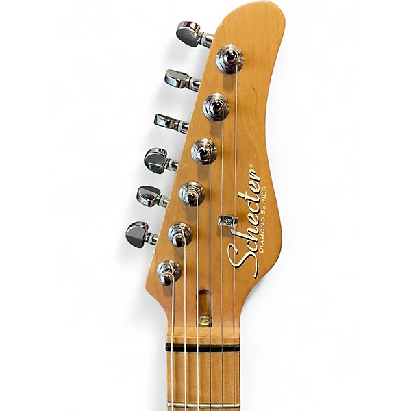 Used Schecter Guitar Research PT Van Nuys Natural Ash Solid Body Electric Guitar