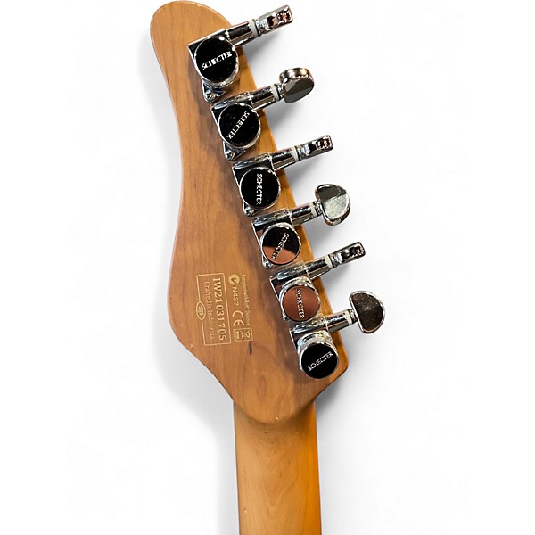 Used Schecter Guitar Research PT Van Nuys Natural Ash Solid Body Electric Guitar