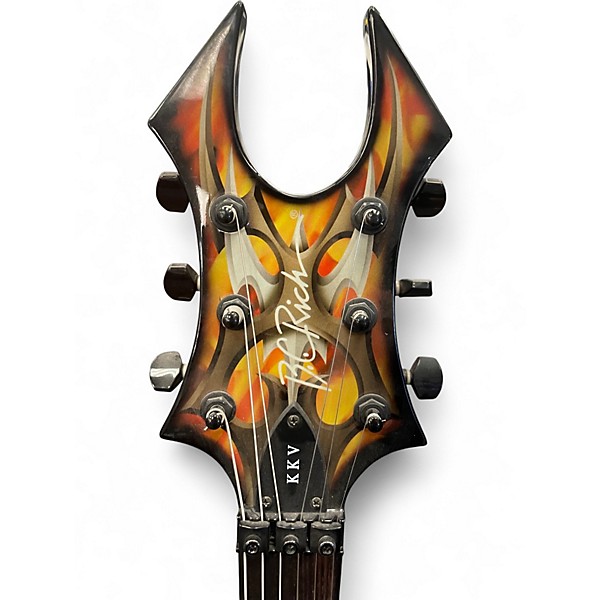 Used B.C. Rich KKV Tribal Flame Tribal Flame Solid Body Electric Guitar