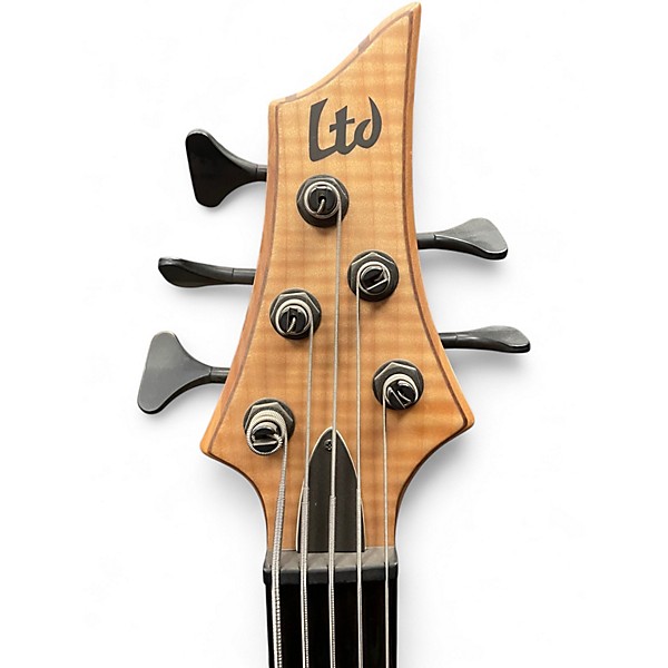 Used ESP LTD B1005 Deluxe Natural Electric Bass Guitar