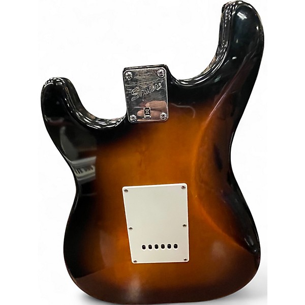 Used Squier Bullet Stratocaster HSS 2 Tone Sunburst Solid Body Electric Guitar