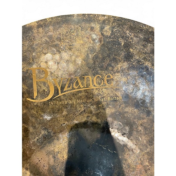 Used MEINL 14in Byzance Extra Dry Medium  Hi Hat Cymbal