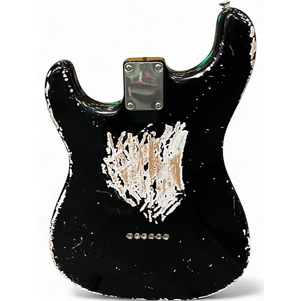 Used Berly S Type Hardtail Relic Black Solid Body Electric Guitar