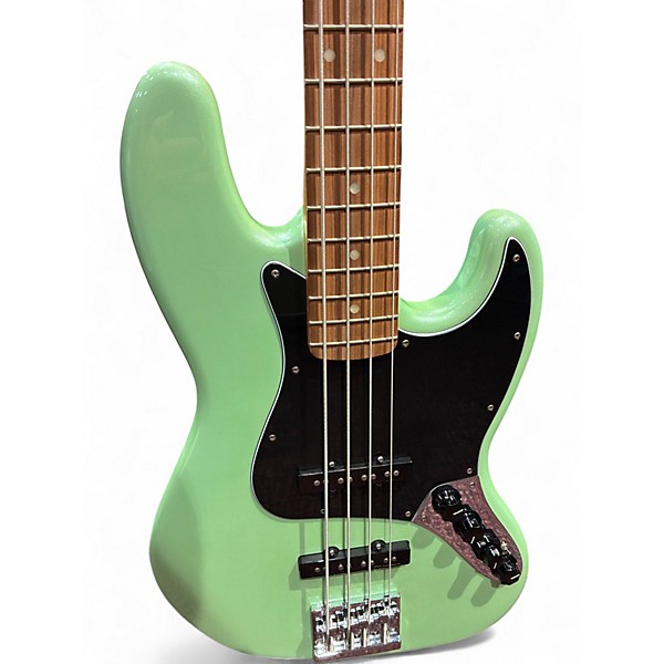 Used Fender Deluxe Jazz Bass Surf Pearl Electric Bass Guitar