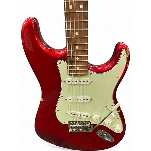 Used Fender Player Stratocaster Fiesta Red Solid Body Electric Guitar