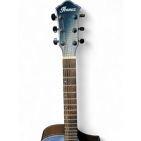 Used Ibanez AEWC32FM Ocean Blue Acoustic Electric Guitar