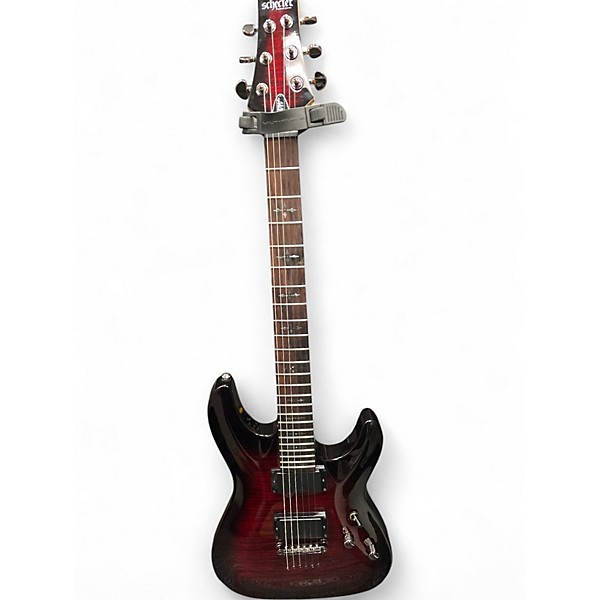 Used Schecter Guitar Research Demon 6 RED Solid Body Electric Guitar