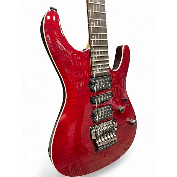 Used Ibanez KIKO100 KIKO LOUREIRO SIGNATURE MODEL Trans Red Solid Body Electric Guitar
