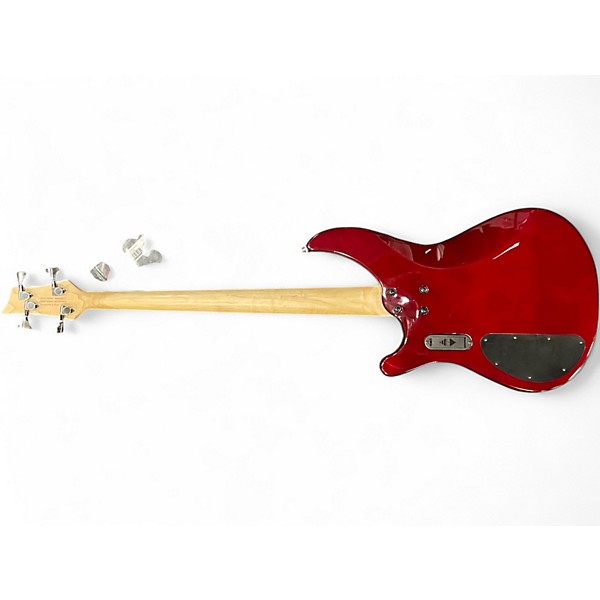 Used Mitchell MB200 Burgundy Electric Bass Guitar