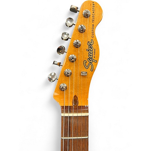 Used Squier Telecaster Custom 2 Color Sunburst Solid Body Electric Guitar