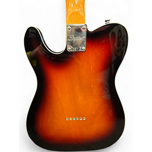 Used Squier Telecaster Custom 2 Color Sunburst Solid Body Electric Guitar