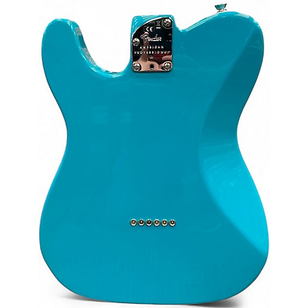 Used 2020 Fender American Pro II Telecaster Deluxe Miami Blue Solid Body Electric Guitar